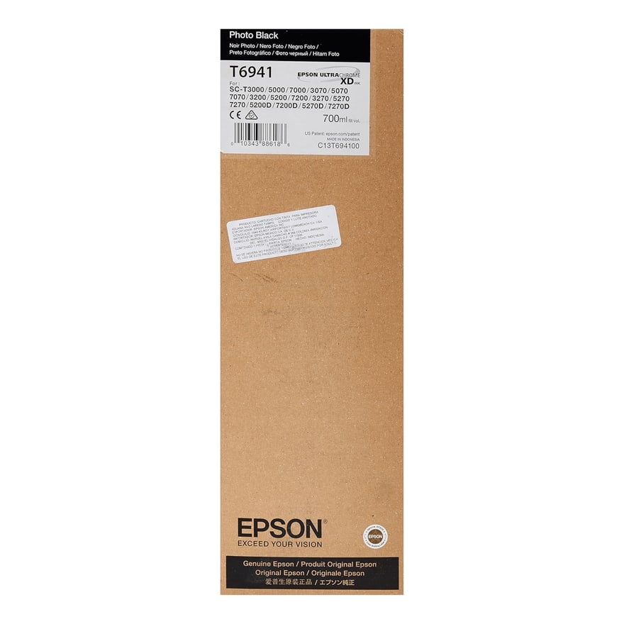 CARTUCHO EPSON T694100 FOR T-SERIES PHOTO NEGRO 700ML