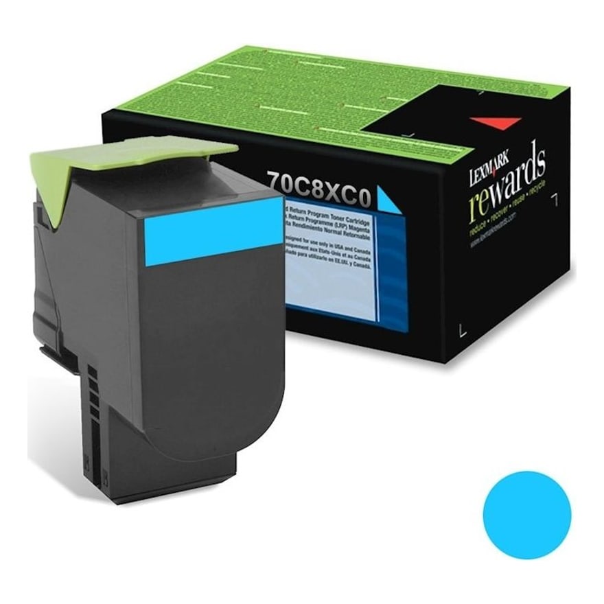 TONER LEXMARK CIAN ALTO RENDIMIENTO