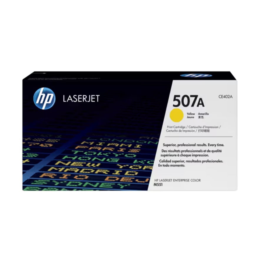 TONER HP 507A AMARILLO LASER JET