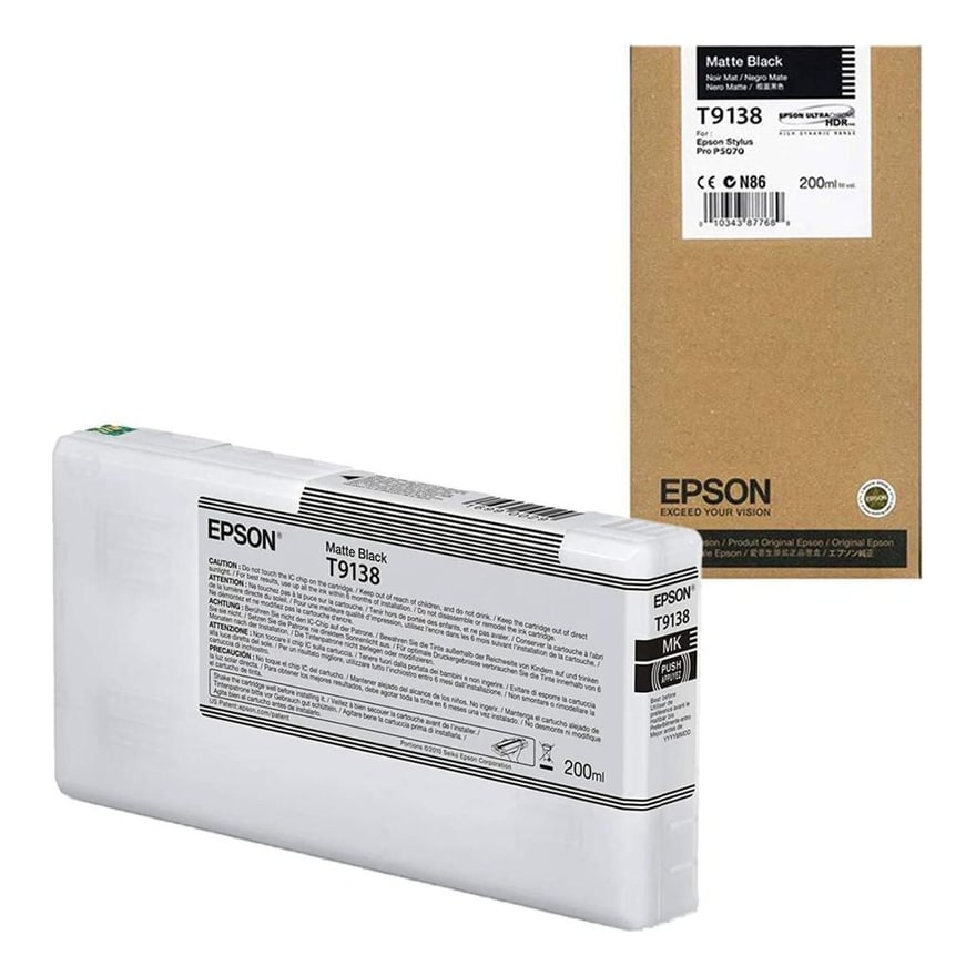 CARTUCHO EPSON T913800 ULTRACHROME HDX MATTE NEGRO 200ML
