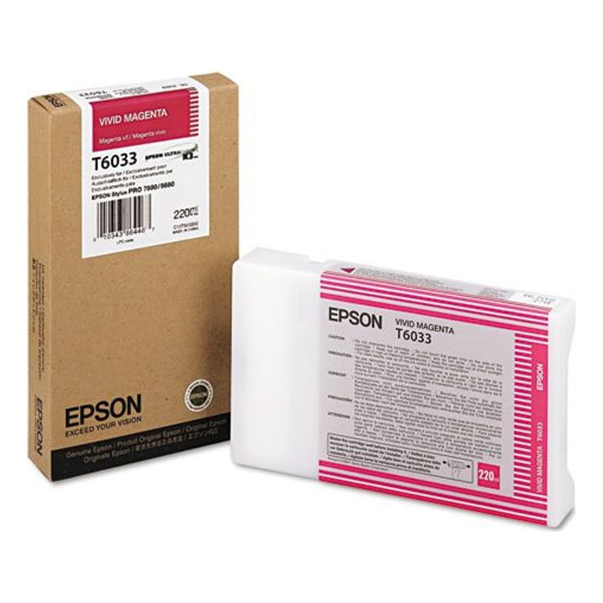 CARTUCHO EPSON T603300 STYLUS PRO 7880-9880 VIVID MAGENTA 220ML