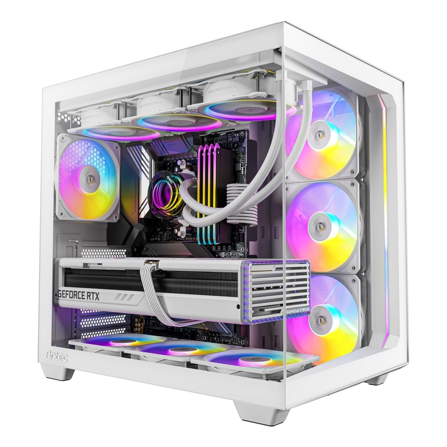 Case Antec C5 White Mid Tower ARGB 3X120MM Bottom 3X120MM Right Side 1X120MM