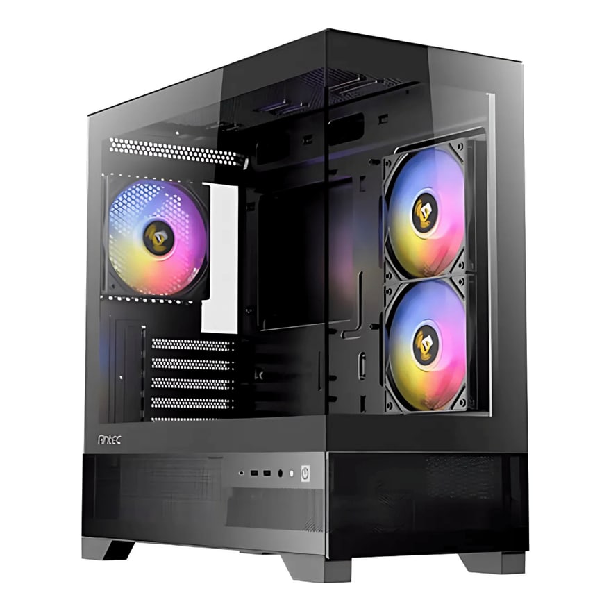 Case Antec CX500M Black ARGB Mini Tower Micro-atx 2X120MM ARGB Reverse Fans