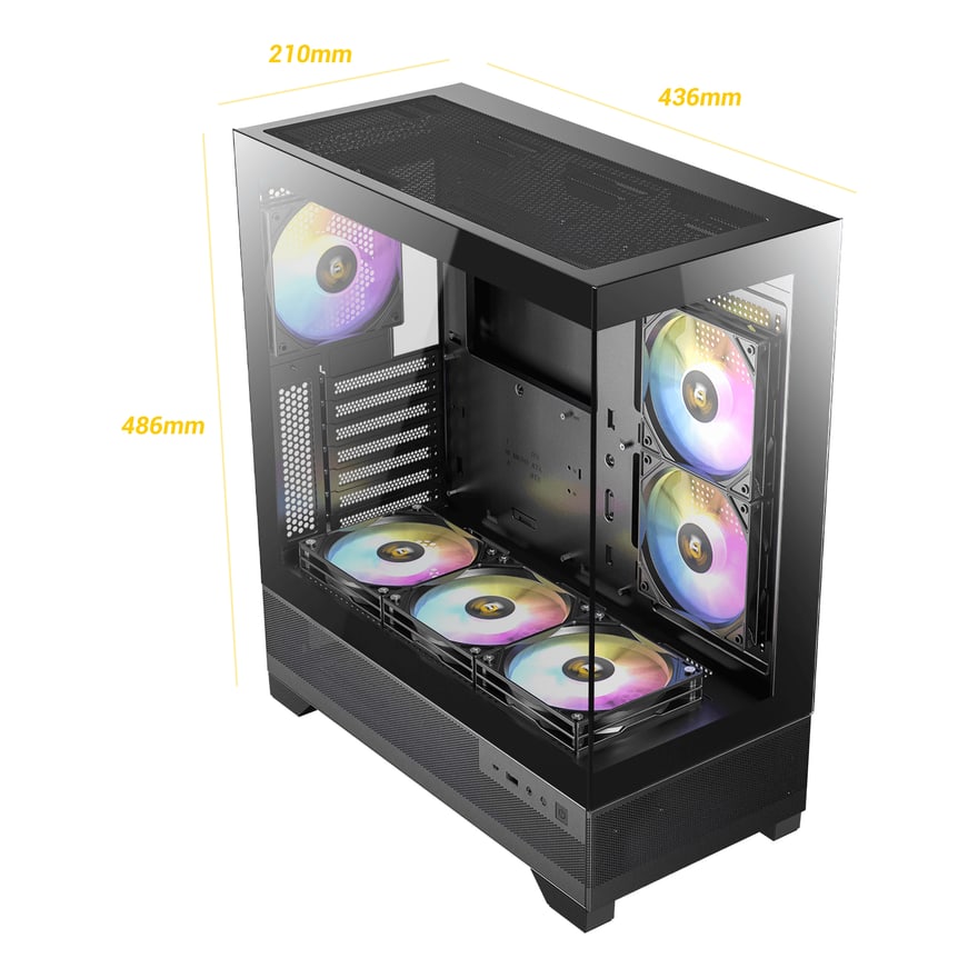 Case Antec CX700 ARGB Midtower 3X120MM Psu 2X120MM Right Side 1X120MM Rear