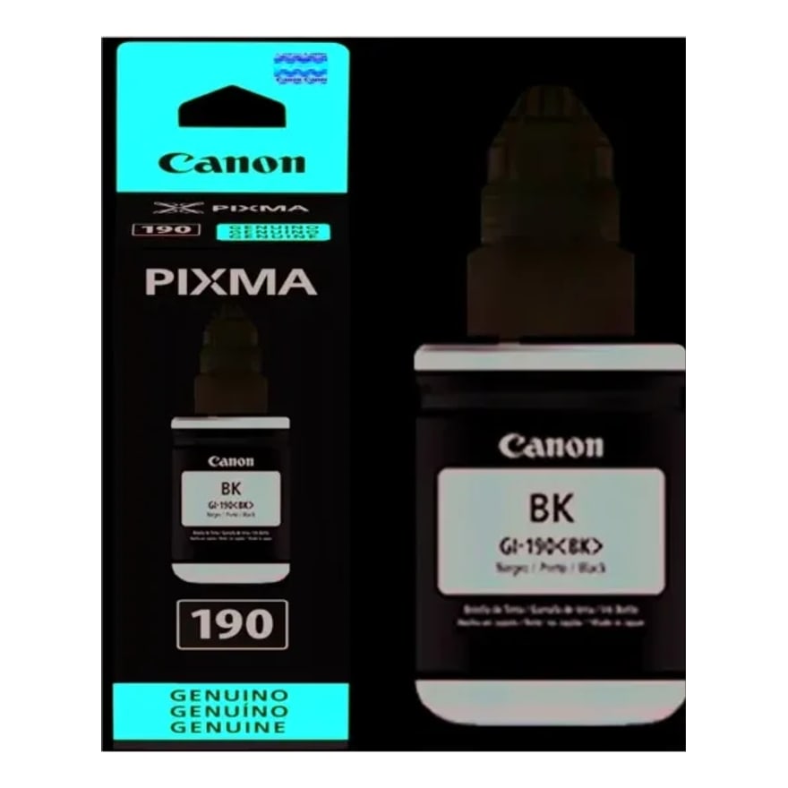 Botella de tinta Canon GI190 Negro G1100/2100/3100 6000 pág. GI190BK
