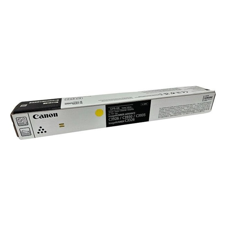 Tóner Canon GPR-66 Amarillo Rendimiento 25500 Páginas Ira C3326I
