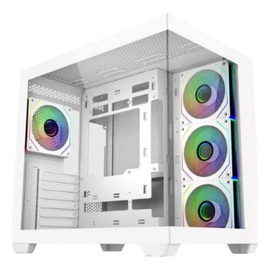 Case Cooler Master Mid Tower ELITE681 White 1X120MM ARGB 3X120MM Side Mount