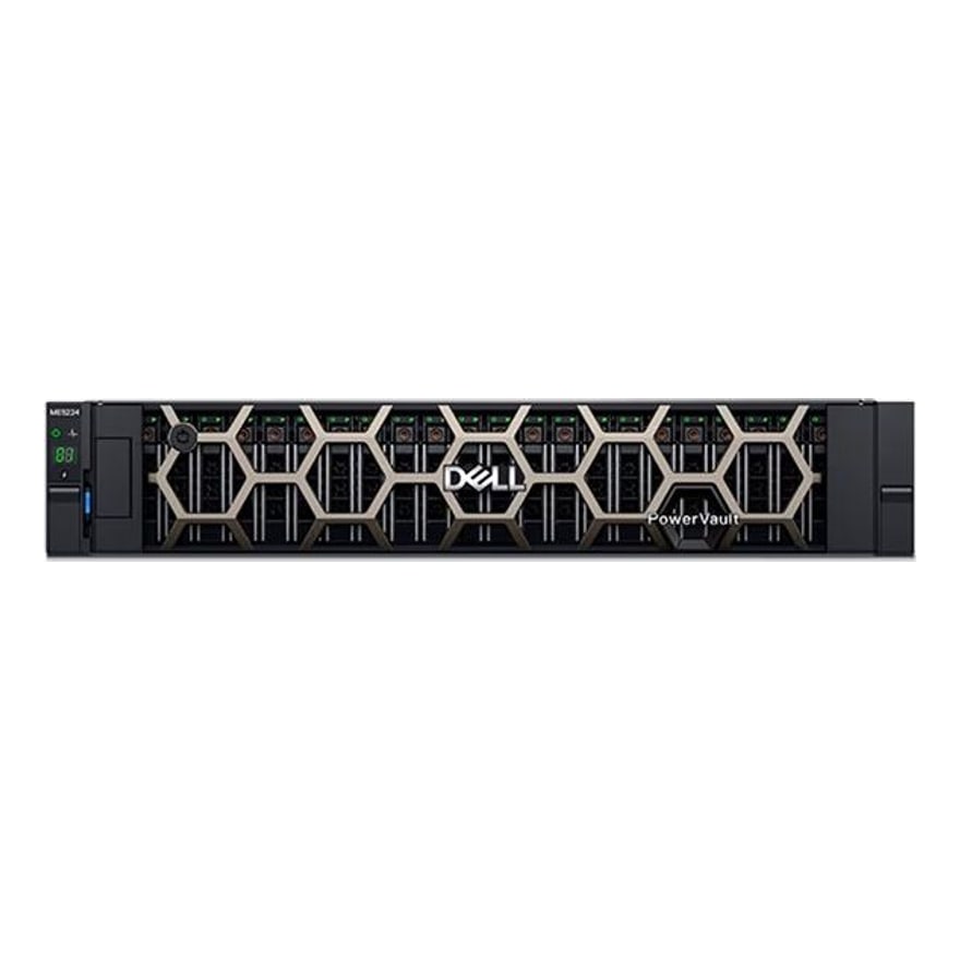 Servidor Dell ME5224/2U Dual Controller 32GB FC 2.4TB Sas 10 HBA355E/H365I/1GB Qp-bt