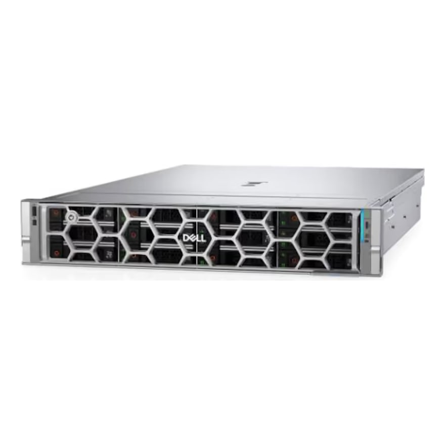 Servidor Dell R570 2U/XEON/6511P 16C 5TH/16GB/2.4TB Sas H365I/1GB Qp-bt