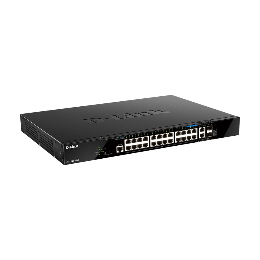 Switch D-Link DGS-1520-28 Non POE 28 Ptos 2 Ptos 10G SFP Plus