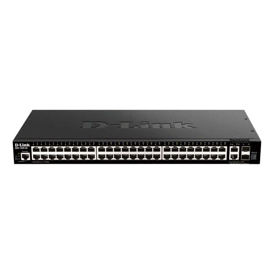 Switch D-Link DGS-1520-28 Non POE 52 Ptos 2 Ptos 10G SFP Plus