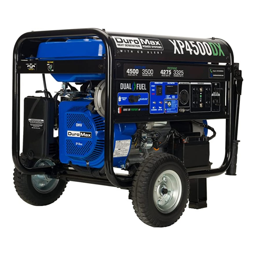 Generador Duromax Portátil XP4500DX Dual Fuel 4500W Propano