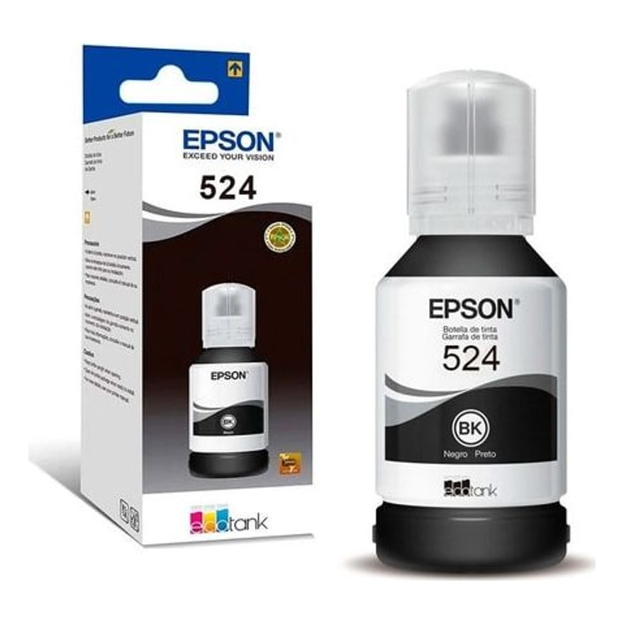 Botella de tinta Epson T524 Negro L6580 L15150/L15160 7500 pág. T524120-AL