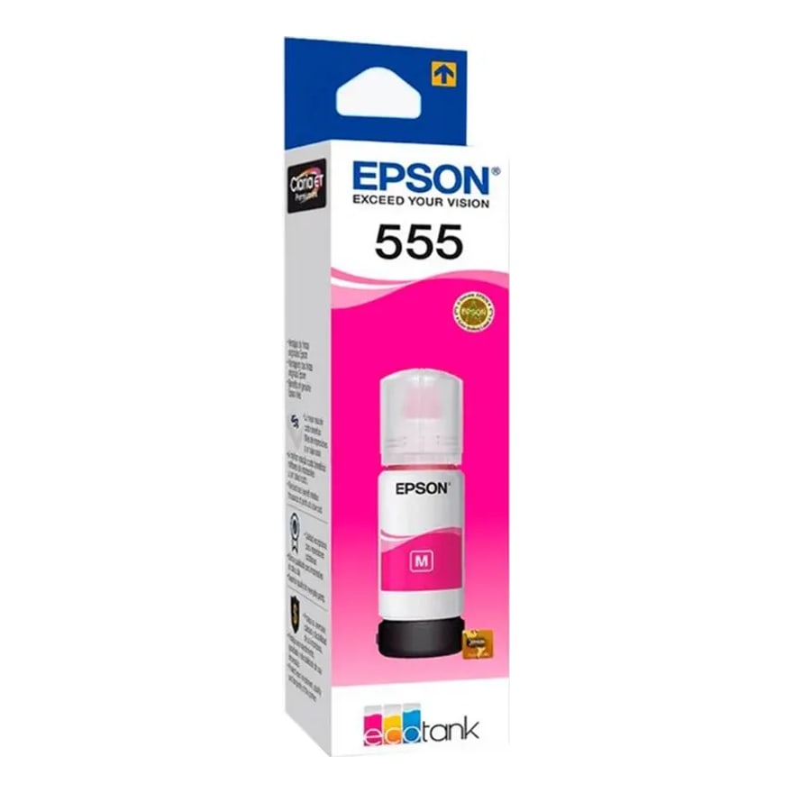 Botella de tinta Epson T555 Magenta L8160/L8180 6200 pág. T555320-AL