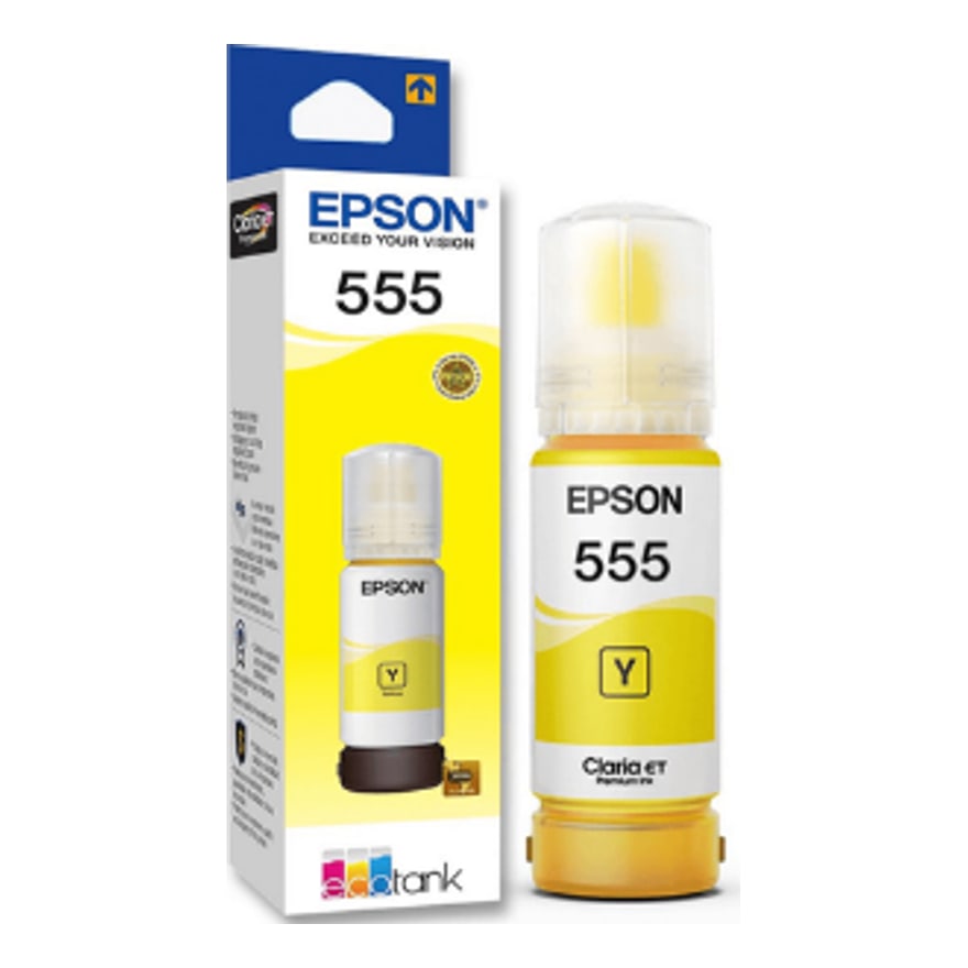 Botella de tinta Epson T555 Amarillo L8160/L8180 6200 pág. T555420-AL