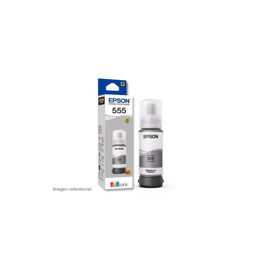 Botella de tinta Epson T555 Gris L8160/L8180 6200 pág. T555520-AL