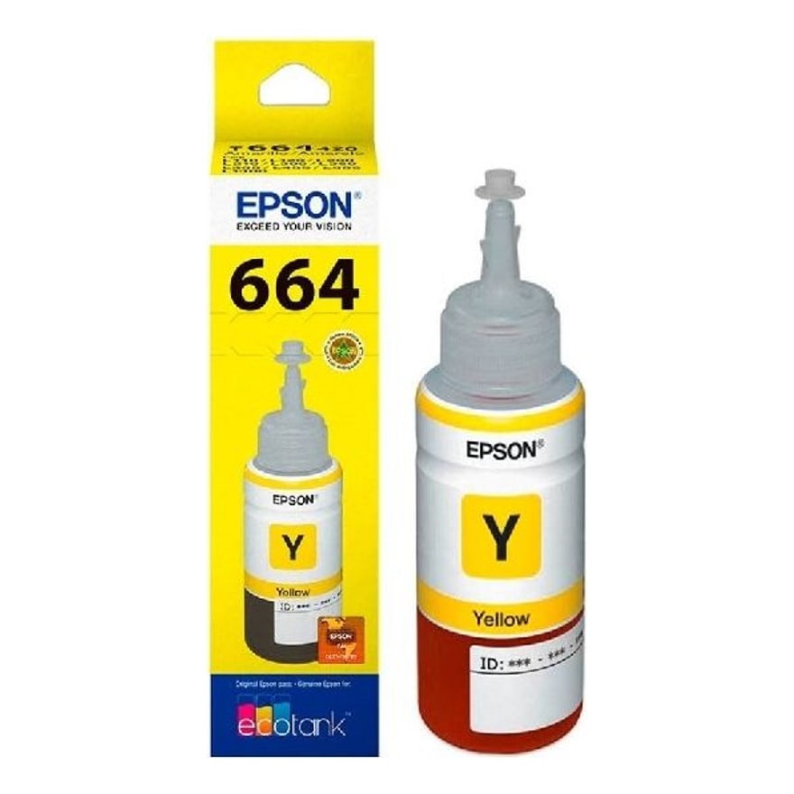 Botella de tinta Epson T664 Amarillo L110 L200 L210/L350/L3 6500 pág. T664420-AL