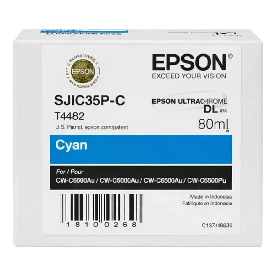 Tinta Epson SJIC35P Cyan CW-C6500P 6000A 6000P/6500A C13T44B220