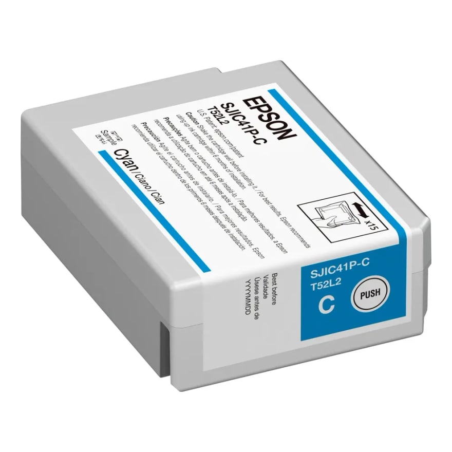 Tinta Epson SJIC41P Cyan C4000 C13T52L220