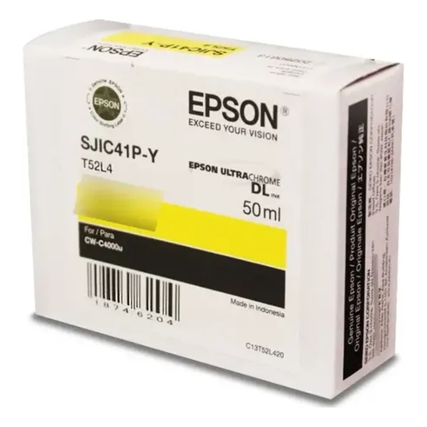Tinta Epson SJIC41P C4000 Amarillo C13T52L420