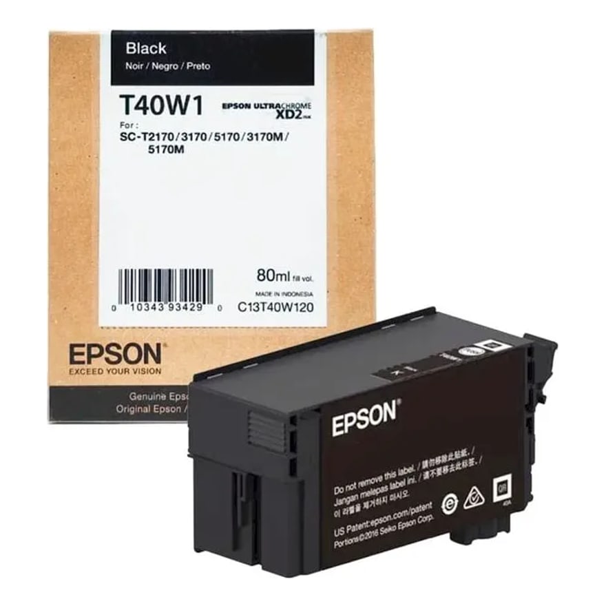 Tinta Epson T40W1 Negro Surecolor T3170/T5170 80 ML T40W120