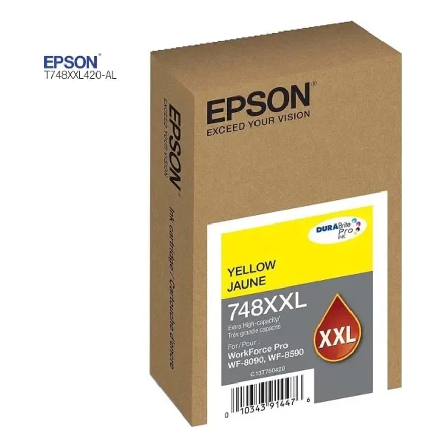 Tinta Epson T748XXL Amarillo WF6090/6590 7000 pág. T748XXL420-AL