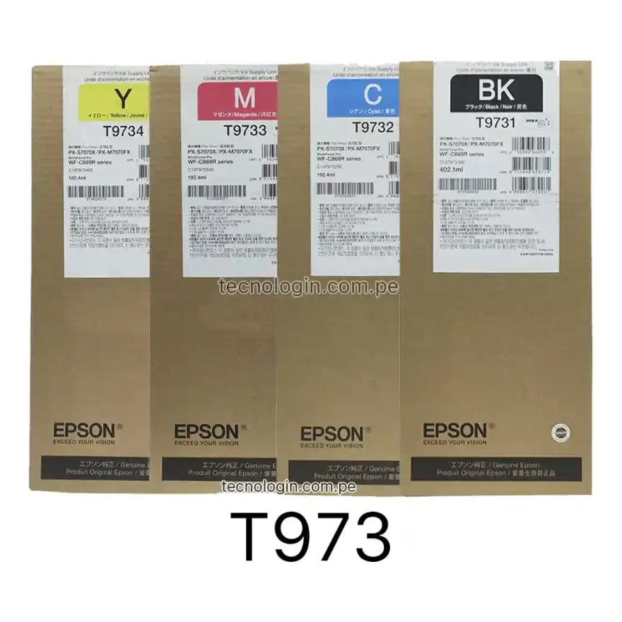 Tinta Epson T973 Cyan WFC869R 22500 pág. T973200
