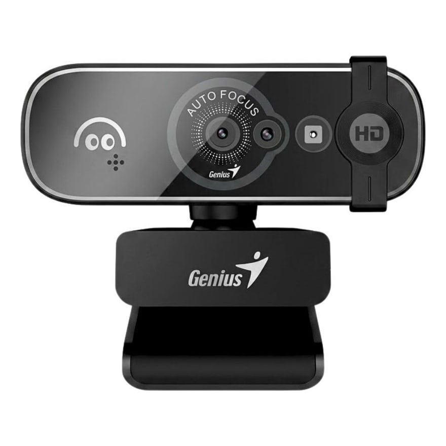 Cámara Genius Facecam Open Reconocimiento Facial 5MP FHD 1080P USB-A y C WIN 10