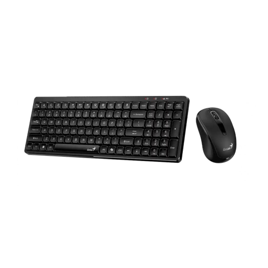 Combo Genius Teclado y Mouse Q8100 Wireless Negro