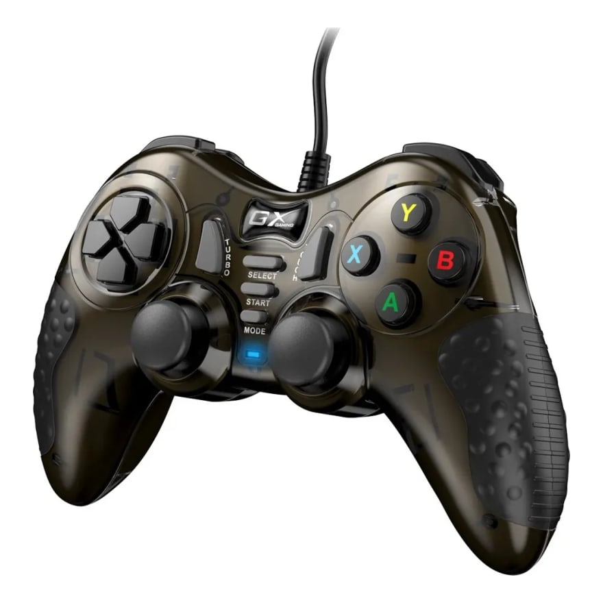 Gamepad Genius GX-21UV 4 Botones Acc.rapido USB Dual Vibration PC Switch PS4-3
