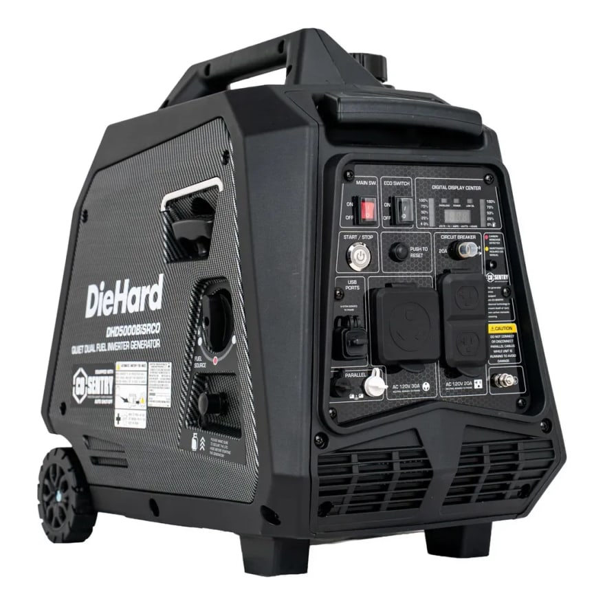 Generador Generac Diehard Dual Fuel Generator Inverter Peak 5000W Rated 4000W With Remote