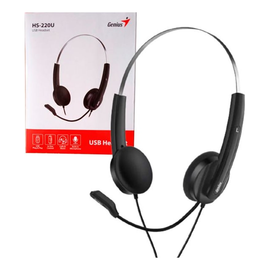 Audífonos Genius HS-220U USB-A
