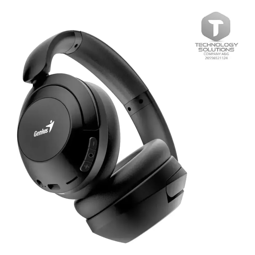 Audífonos Genius Wireless HS-810BT Color Negro Plegable