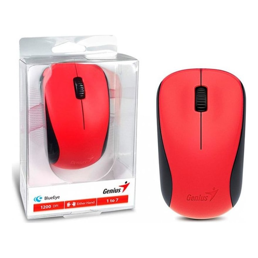 Mouse Genius Wireless NX-7000 Rojo Blueeye
