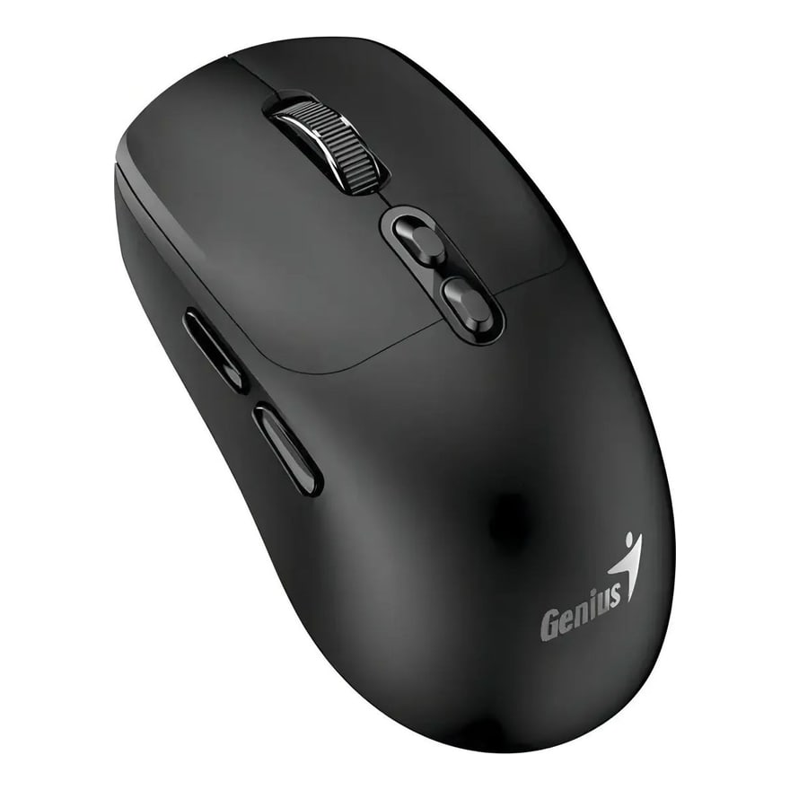 Mouse Genius NX-8080S Wireless y BT Negro AI Copilot