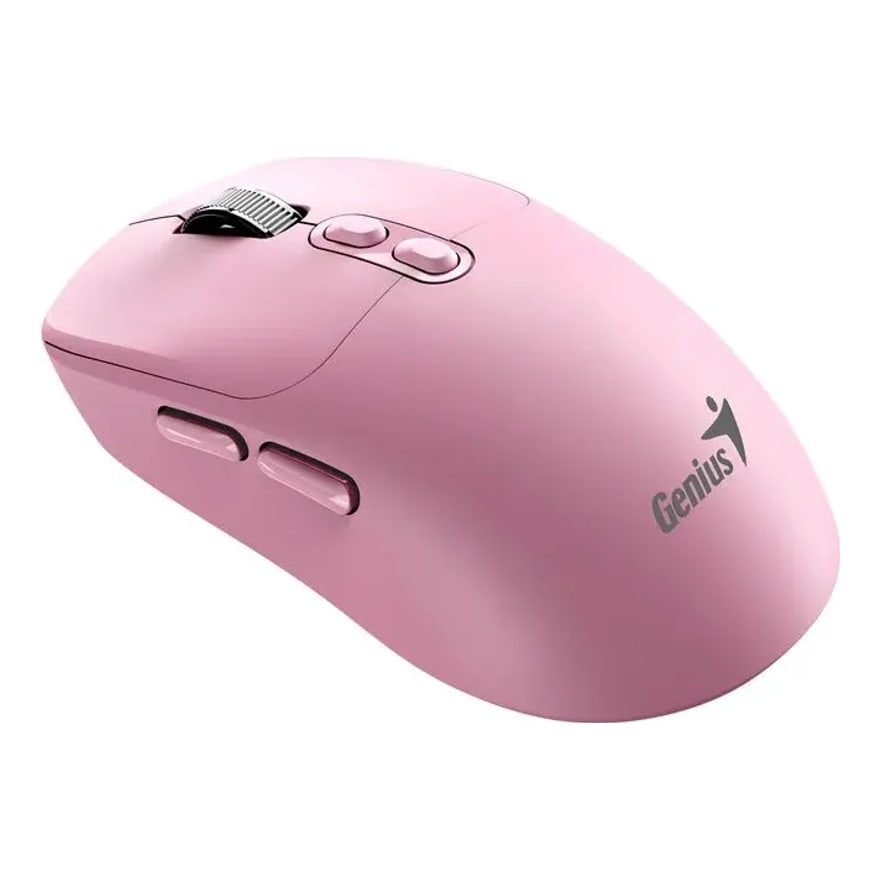 Mouse Genius NX-8080S Wireless y BT Rosado AI Copilot