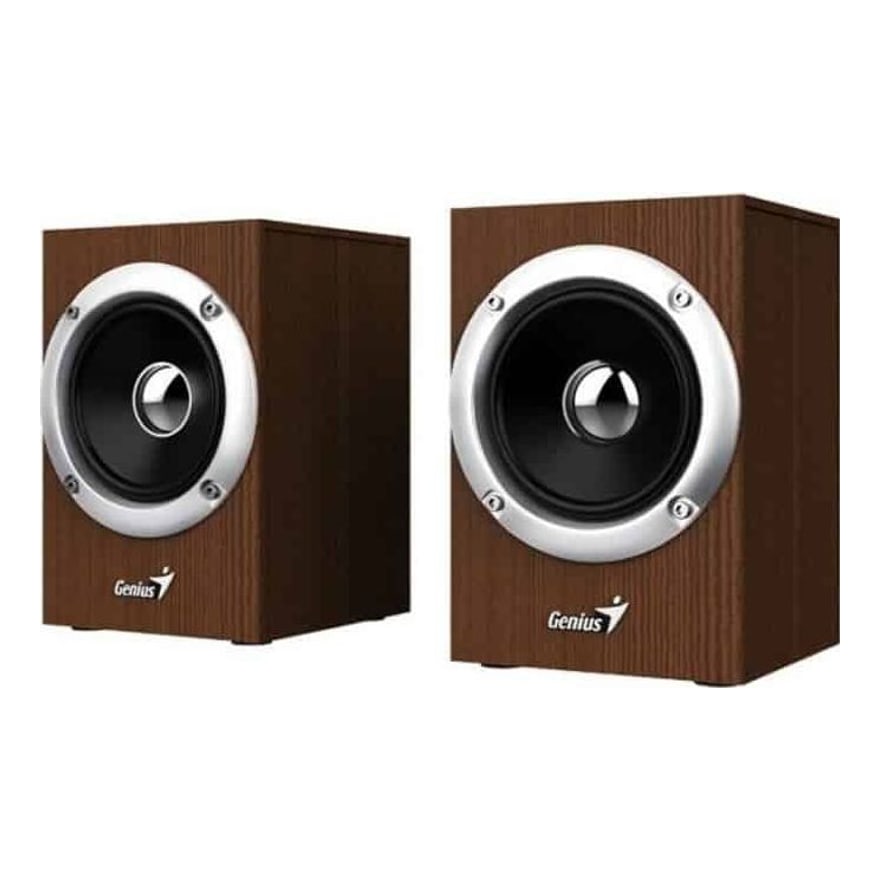 Parlante Genius SP-HF280 Madera 6W Control de Volumen