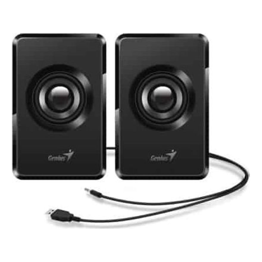 Parlante Genius SP-U125 Negro 3W USB E. Audio 3.5mm Conector Auriculares Control
