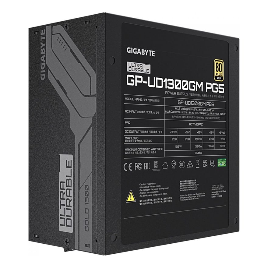 Fuente Gigabyte Certificada UD1300GM PG5 80 Plus Gold Full Modular