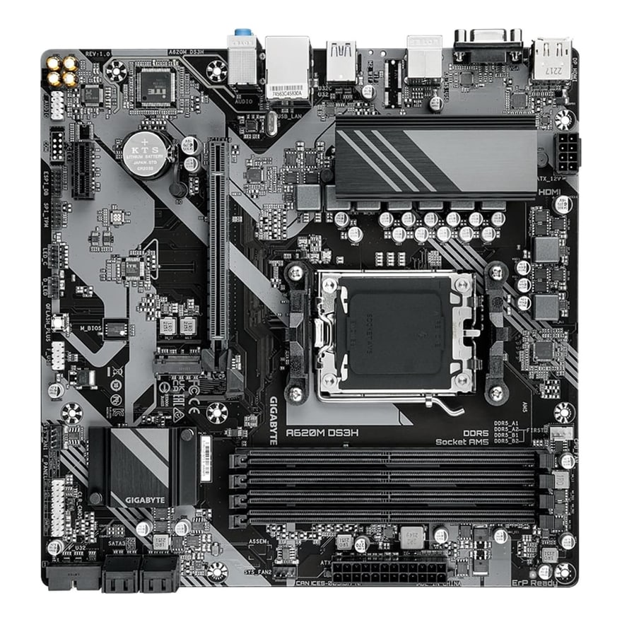 Mainboard Gigabyte A620M DS3H Micro ATX DDR5 AM5