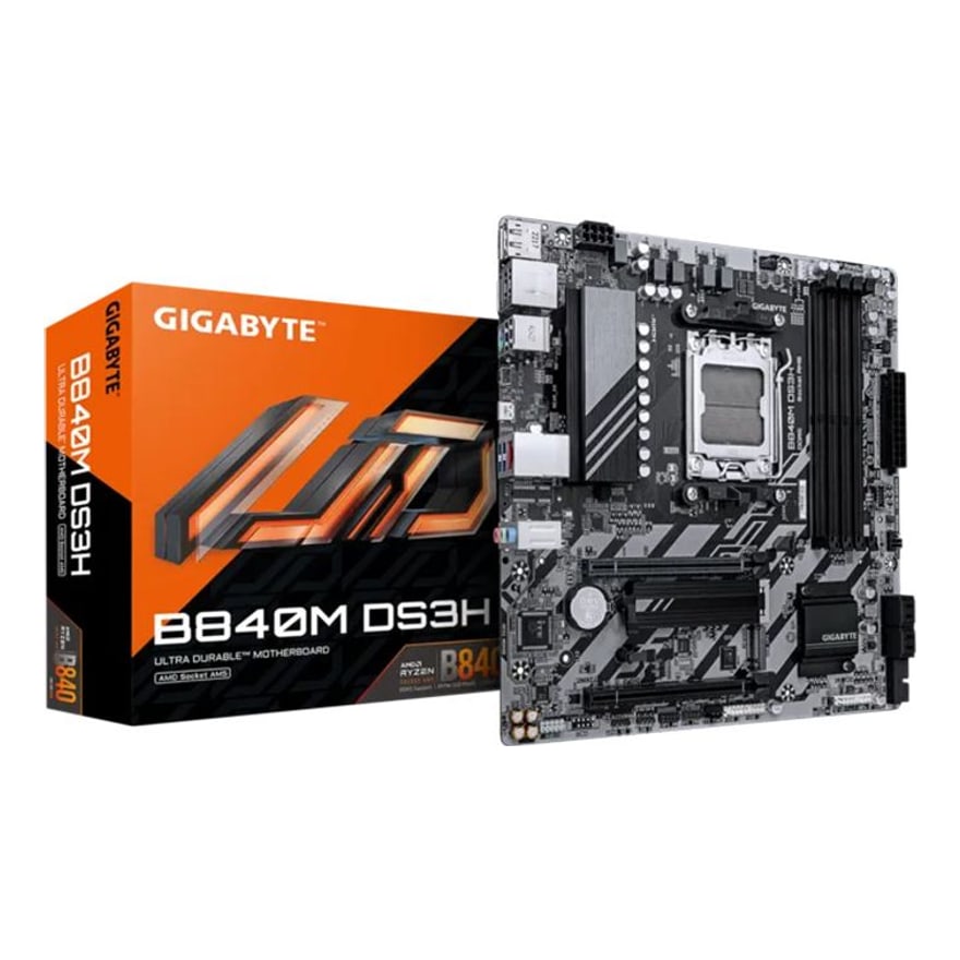Mainboard Gigabyte B840M DS3H AM5 DDR5 hasta 256GB PCIE 4.0 Micro ATX