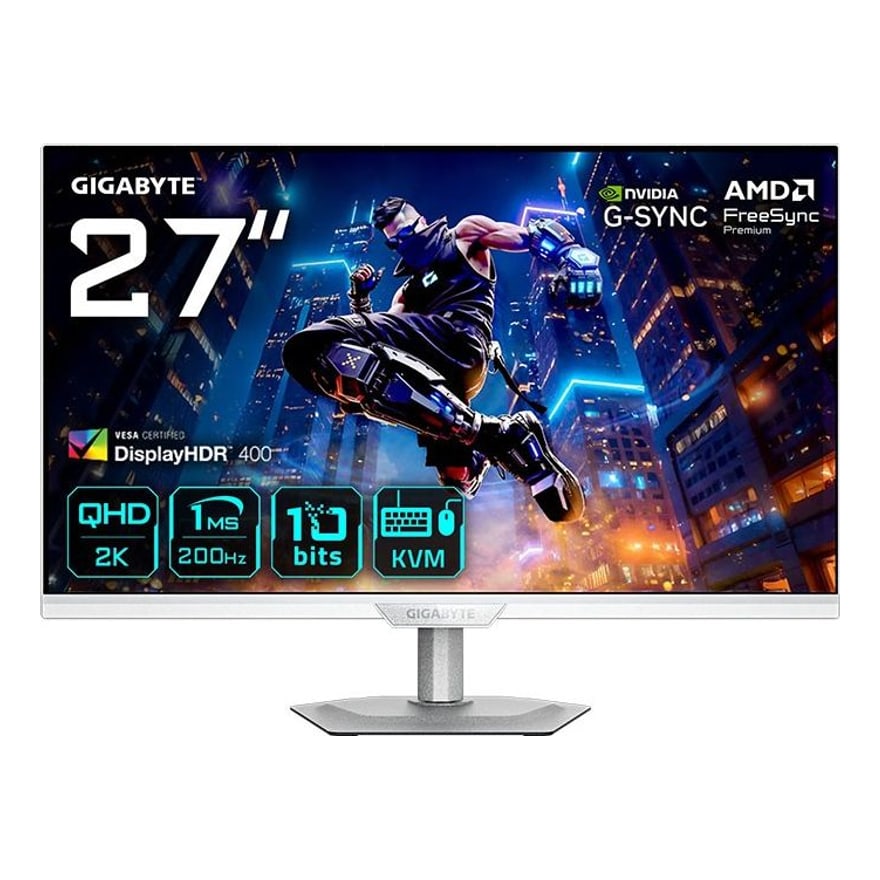 Monitor Gigabyte M27Q2 QD Ice 27PULG Plano SS IPS 2560 x 1440 QHD 200Hz 1MS HDMI