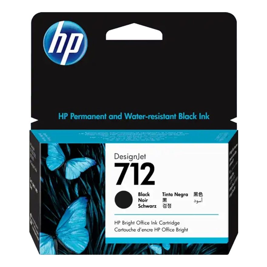 Tinta HP 712 Negro DJ T210 T230 T250/T630/T650 80 ML 3ED71A