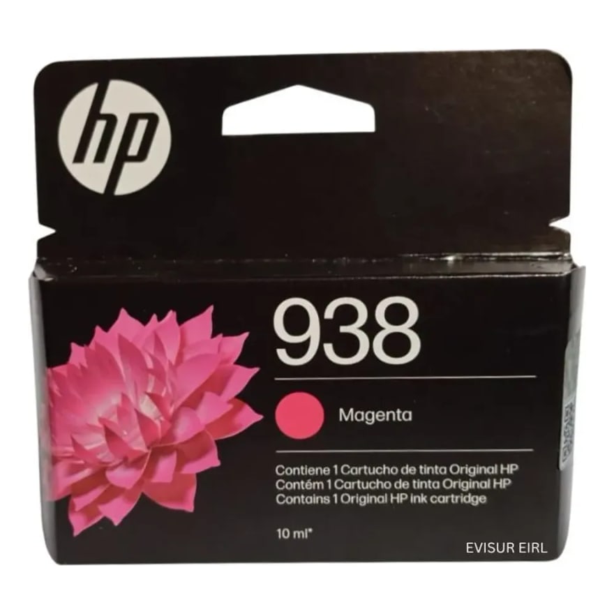 Tinta HP 938 Magenta OJ 9110 9120 9130/9720/9730 800 Paga 4S6X6PL
