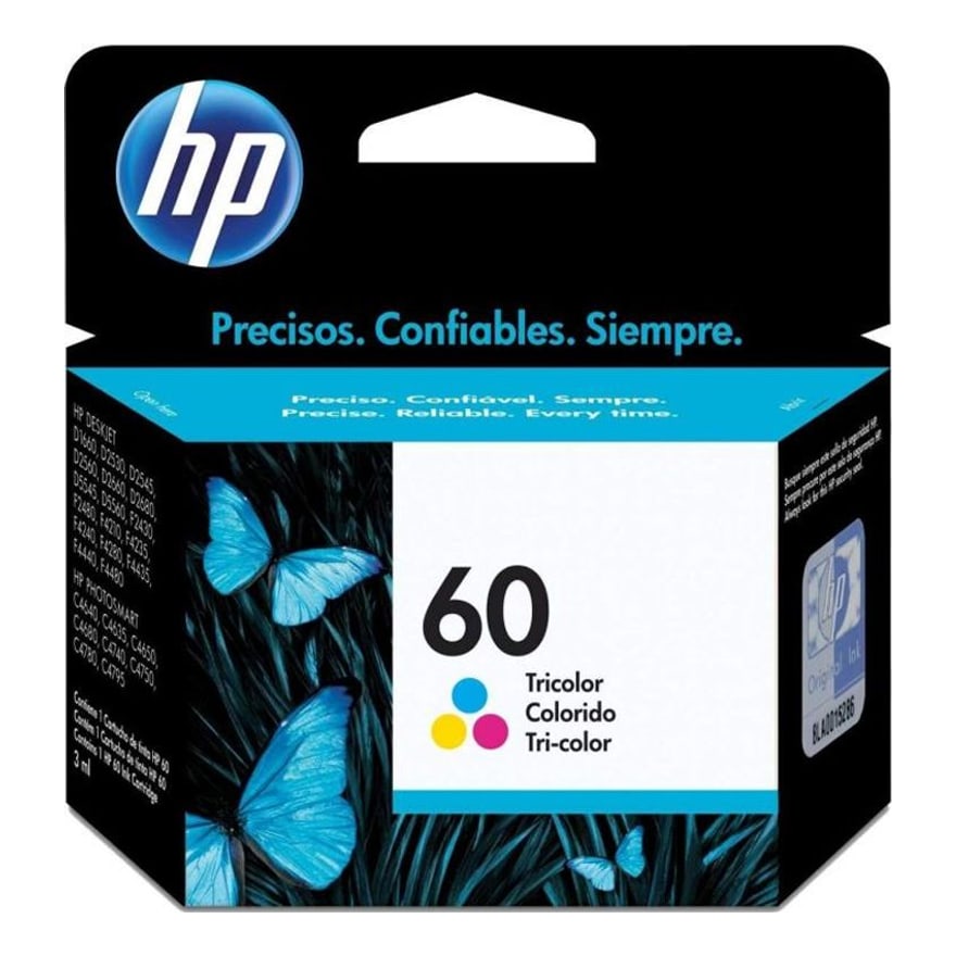Tinta HP 60 Tricolor DJ 1660 2660 F4280