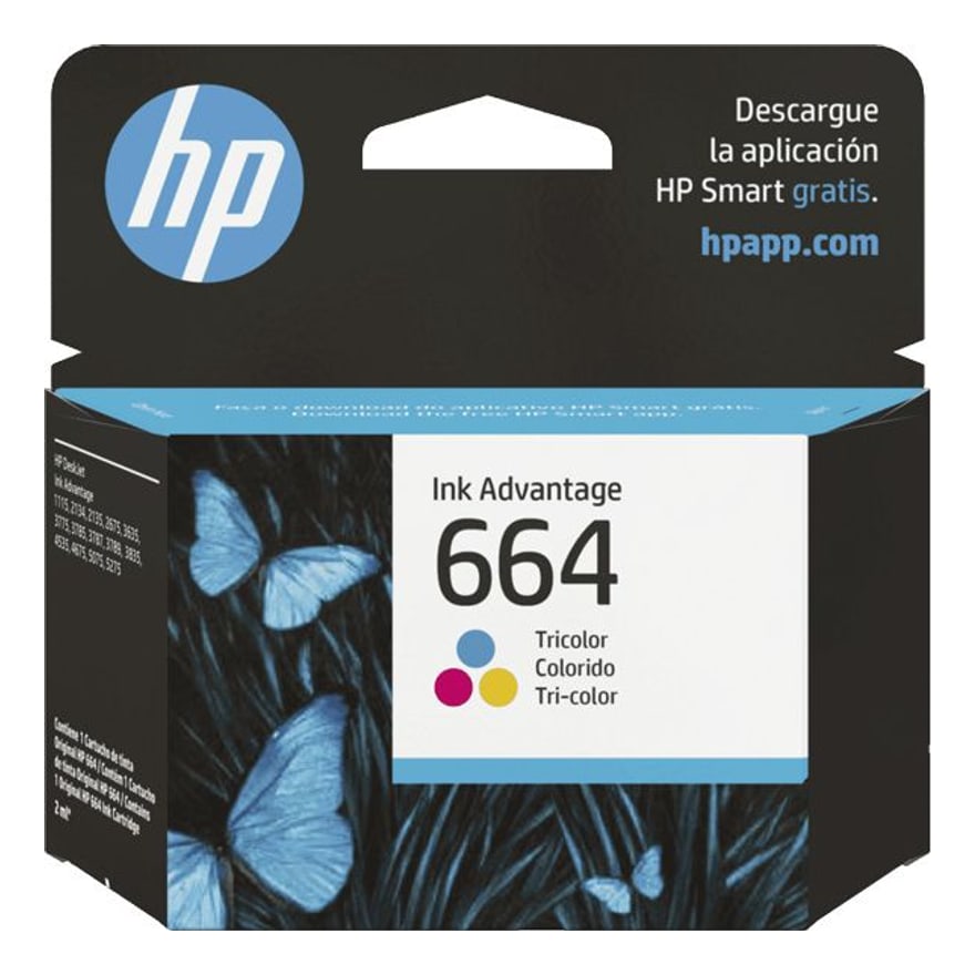 Tinta HP 664 Tri-color ADV2135 100 pág. F6V28AL