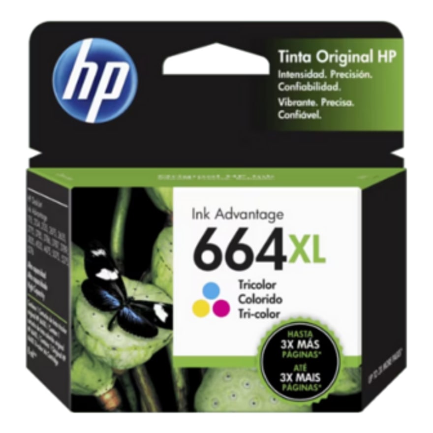 Tinta HP 664XL Tri-color 1115 2135/3635/3775 330 pág. F6V30AL