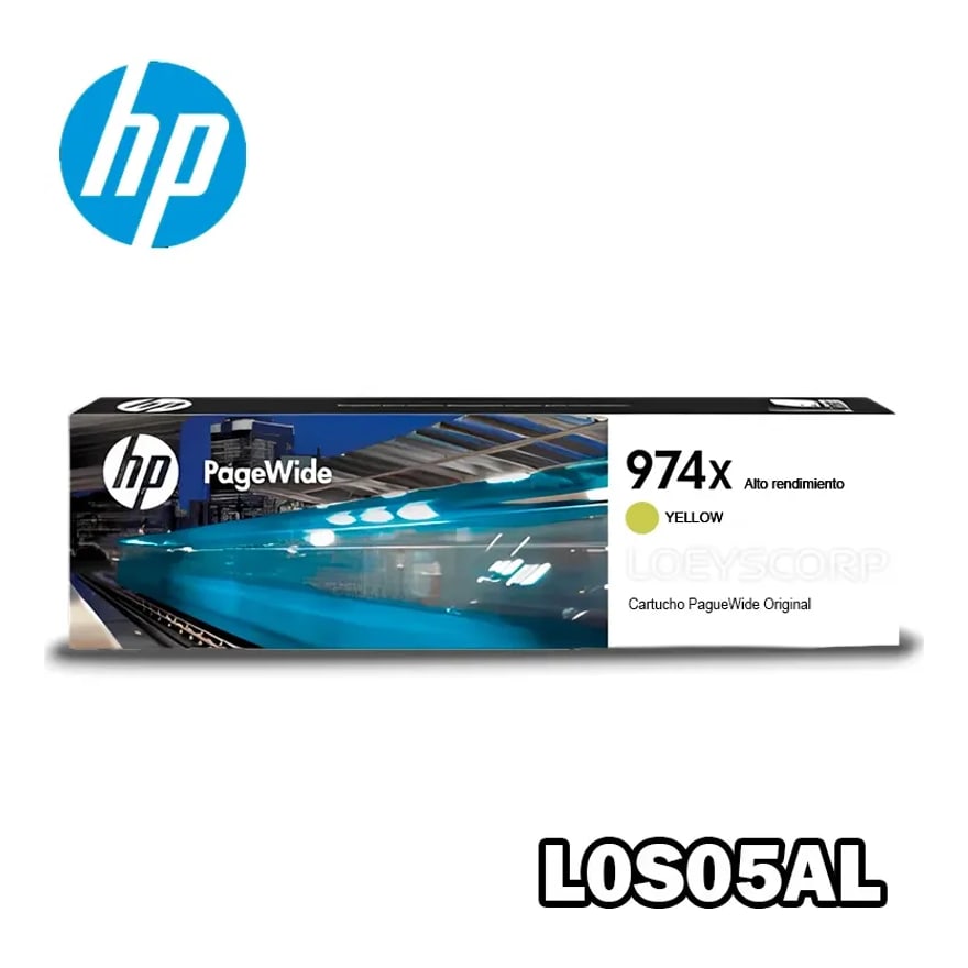 Tinta HP 974XL Amarillo 452/577/477 7000 pág. L0S05AL