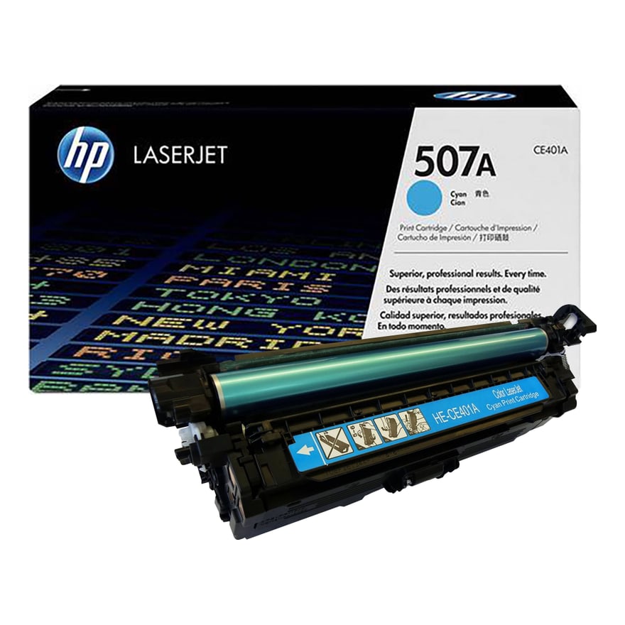 Tóner HP 507A Cyan LaserJet M551 6000 pág. CE401A