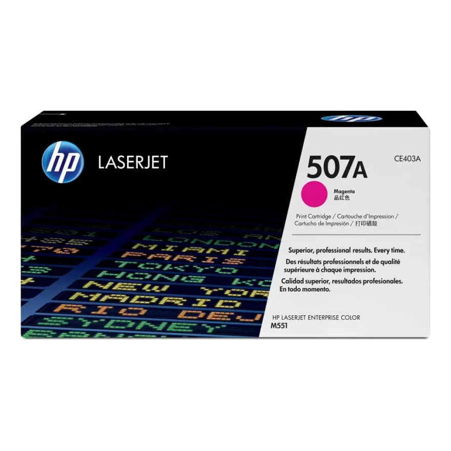 Tóner HP 507A Magenta LaserJet M551 6000 pág. CE403A
